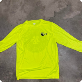 Safety Yellow Dri Fit Tee Long Sleeve