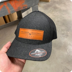Black/Black Mesh Trucker Style - Leather Patch - Flex Fit